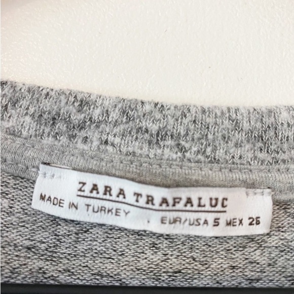 ZARA Gray Bell Sleeve Sweater - Picture 8 of 8